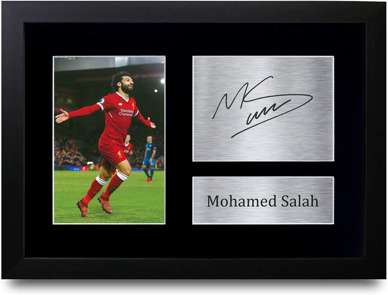 HWC Trading FR Mohamed Mo Salah Gifts Signed A4 Printed Autograph