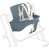 Stokke Tripp Trapp Baby Set 2, Fjord Blue - Ages 6-36 Months - Convert The Tripp Trapp Chair into a Comfortable High Chair - 