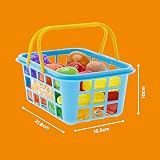 Casdon Fruit & Veg Assorted Toy Basket with 21 Pieces for Children 2+ view 6