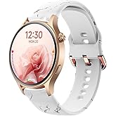 Tznzxm Bands Compatible with Fitpolo AR-01, Fashion Marble Adjustable Soft Silicone Colorful Pattern Quick Release Waterproof Replacement Wristband Straps for Fitpolo AR-01 1.3" Smartwatch White