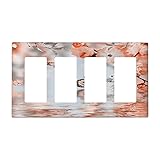 Xuejiaku Decorative Outlet Covers Orange Pink Ombre