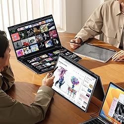 EHOMEWEI Dual View Portable Monitor 16"*2 FHD 60Hz