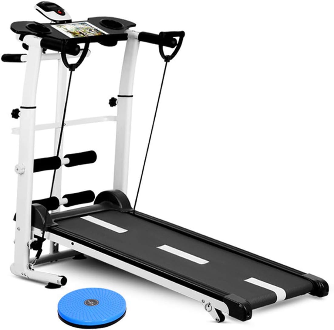 HCX Treadmills for Home,Small Mechanical Treadmill Foldable Non-slip Mute Sports Fitness Equipment Suitable for Weight Loss Exercise, Waist Twister with Suction Cup Roller