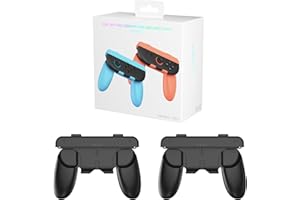 Hand Grip with Wrist Strap for Switch 2 2025 KAIPLAYHORIZON Detachable Game Handle Grips for Console Controll 2 Packs Black