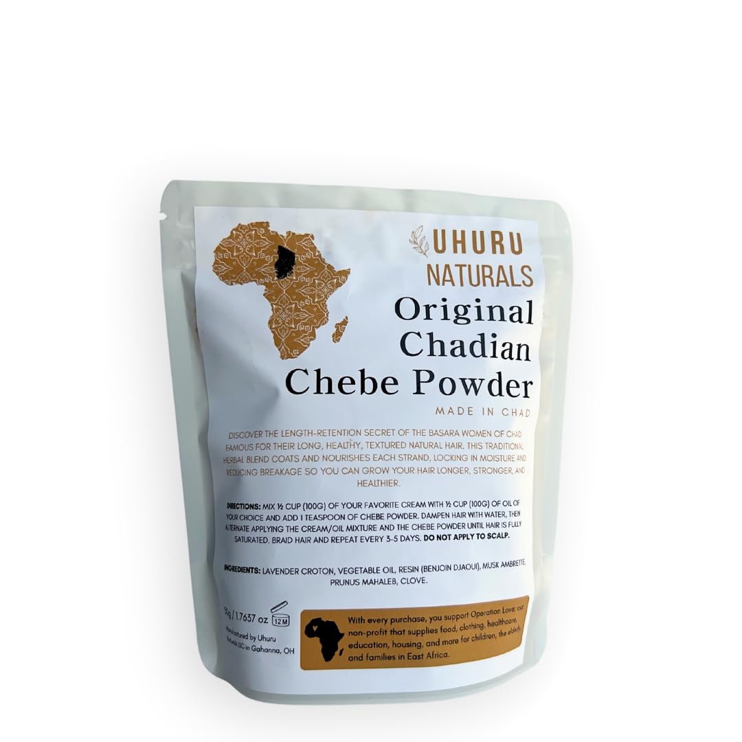 Chebe Powder Sahel Cosmetics Traditional Chadian Chébé Powder, African Beauty Long Hair Secrets (50g)