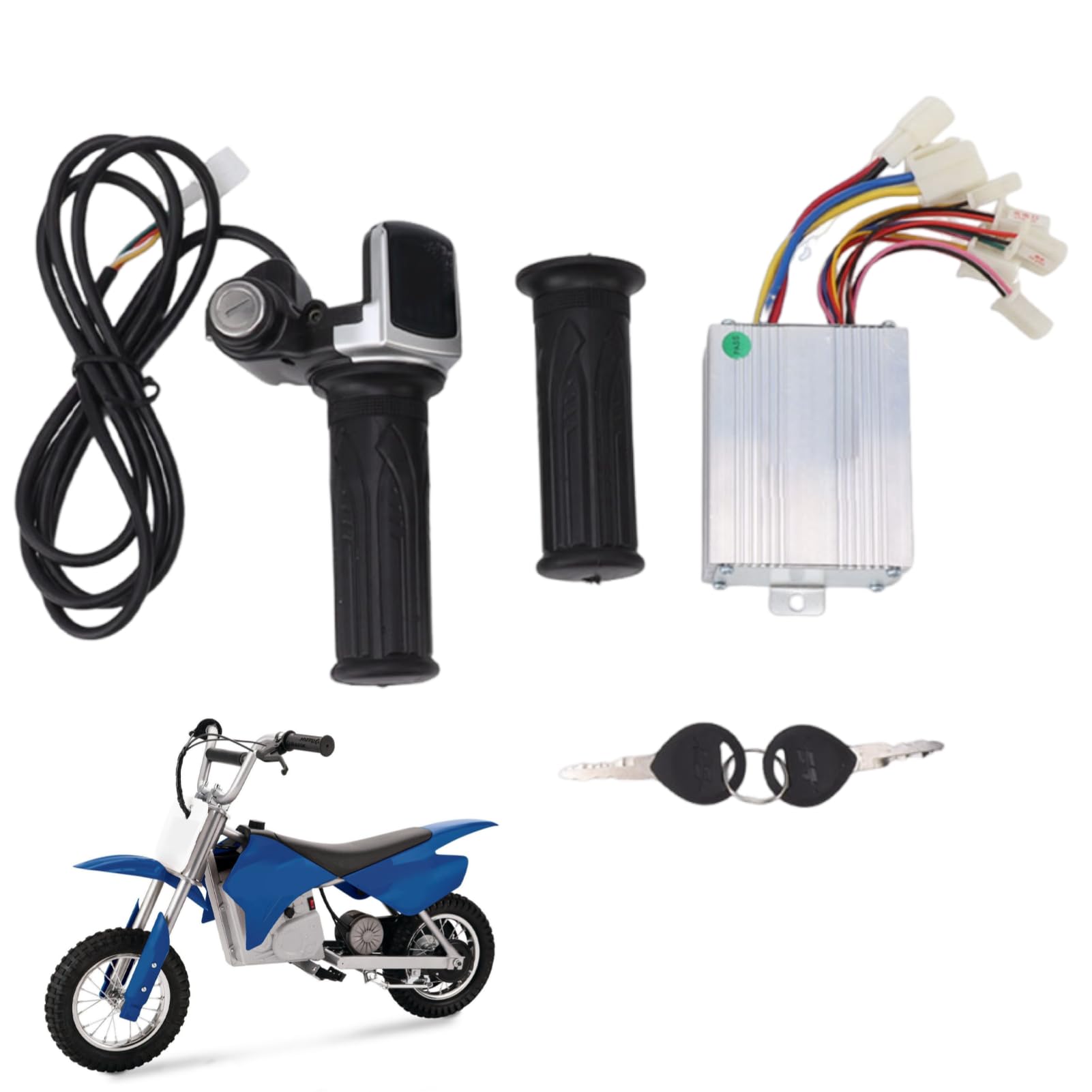 Photo 1 of Motor Brushed Speed Controller Lock Throttle Grip Power Display 24V 350W MX350 Electric Scooter