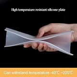 BENECREAT 2Pcs White Silicone Rubber Sheet 200x200x2mm High Temp Gasket Board view 3