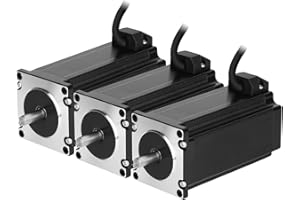 YEJMKJ 3pcs Nema 23 Stepper Motor 2.8Nm/396.48oz.in 112MM Bipolar 4A High Torque Nema23 Step Motor 1.8deg 4 Wires 57 3D Printer Motors for CNC Milling Engraving Machine, 2.25x2.25x4.41inch