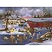 Bits and Pieces - 300 Large Piece Jigsaw Puzzle for Adults - an Old Fashioned Christmas - 300 pc Snowy Winter Holiday Jigsaw by Artist H.Hargrove