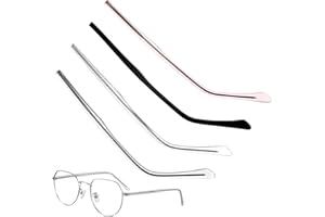 Ipetboom 4 Pairs Replacement Eyeglass Temples Arms Lightweight Sturdy Glasses Arms Legs for Myopia Sunglasses