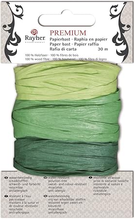 Rayher Rafia Di Carta Premium 3 Tonalita Di Verde 30 M Ray 3352017000 Amazon It Casa E Cucina