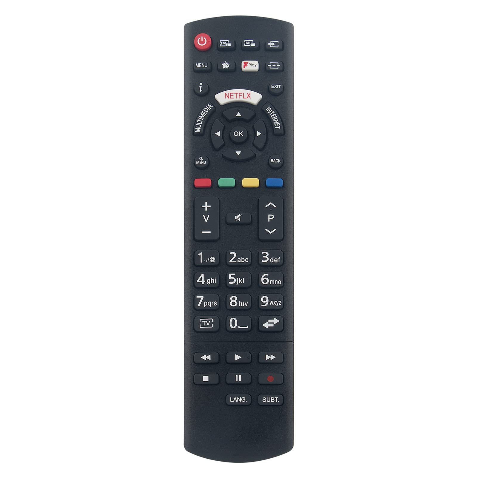 VINABTY RC49129 30094757 Replacement Remote Compatible with Panasonic Full HD TV RC49129 30094757 TX-32FS352B TX-43FS352B TX-49FS352B TX-49FS352B TX32FS352B TX43FS352B TX49FS352B TX49FS352B