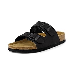 CUSHIONAIRE Lane Cork Footbed Sandals for Women