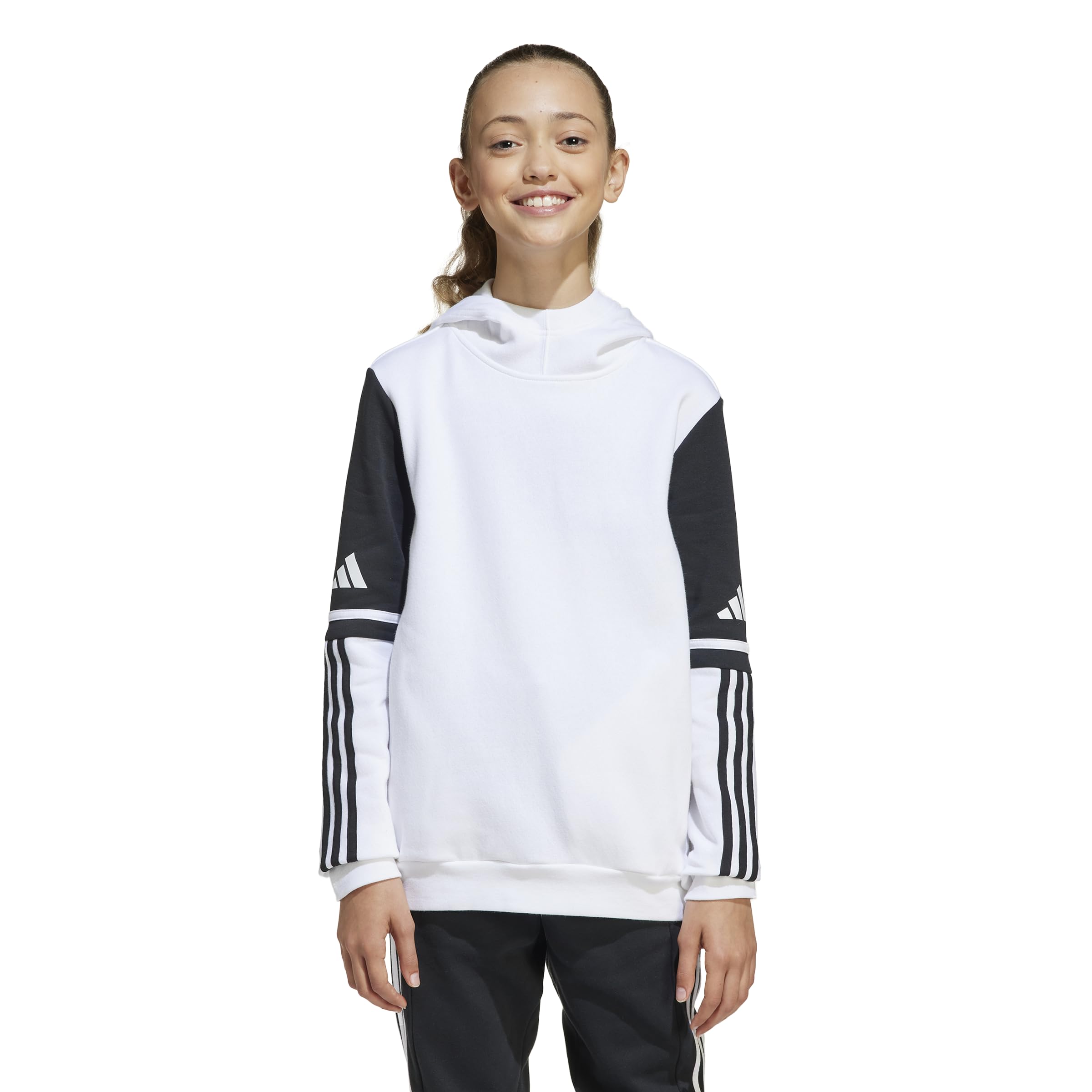 Photo 1 of adidas Kids' Squadra 25 Sweat Hoodie, White