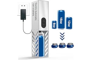 Electric Can Crusher for Recycling 12oz~16oz Cans, Automatic Can Crushers, Can Smasher for Recycling Wall Mounted, Can Crushe