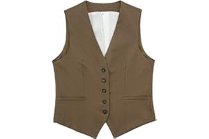 Womens Linen Vest 2025 Fall Fashion Vintage Sleeveless Jacket V Neck Button Slim fit Wedding Party Waistcoats