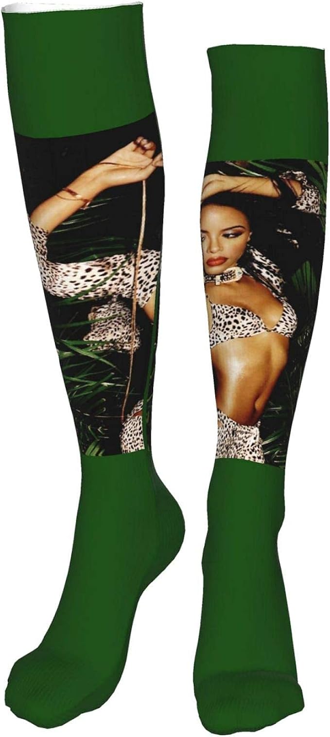 DJNGN Aaliyah Unisex Fashion Thigh High Socks Warm Long Tube Stockings