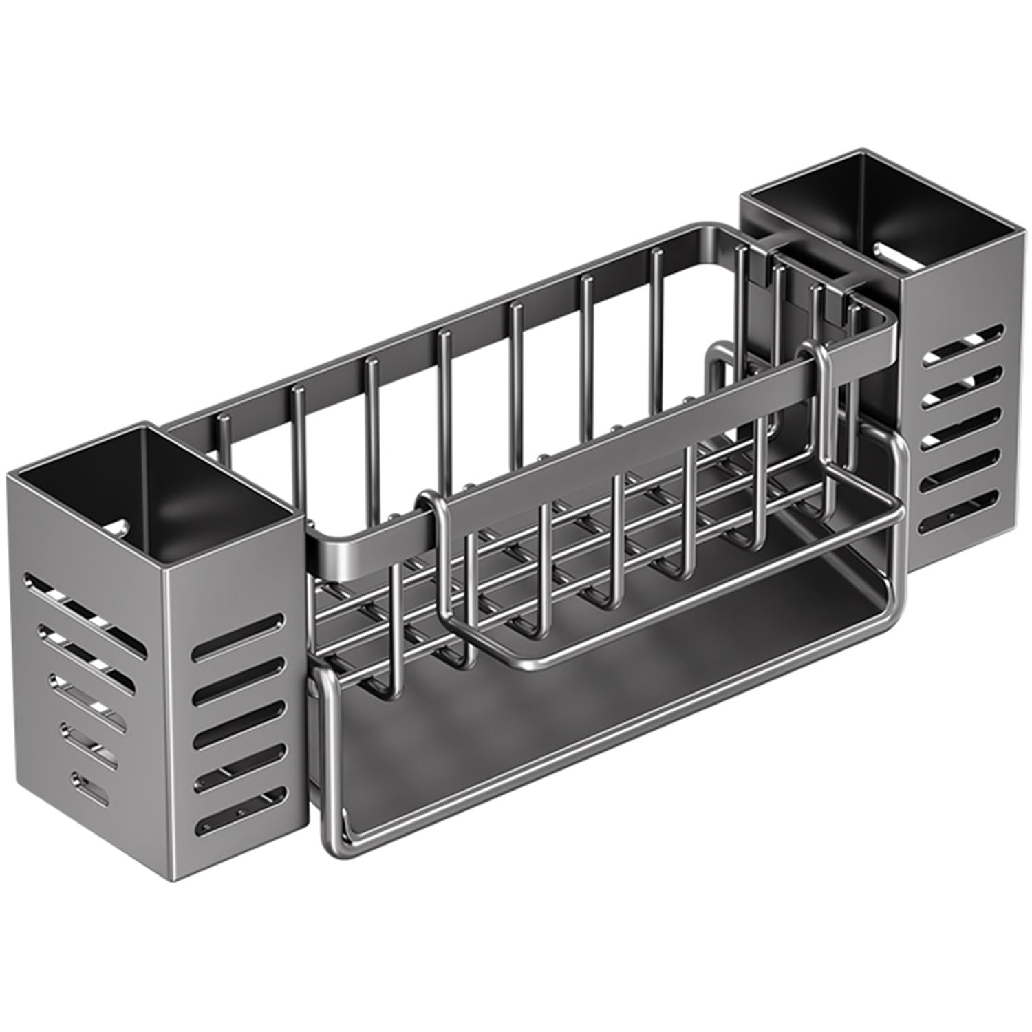 Photo 1 of suyncyi 304 Stainless Steel Sponge Holder for Kitchen Sink, Kitchen Sink Organizer ,Sponges Soap Dispenserand Storage Essentials.