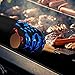 ASHLEYRIVER BBQ Grill Glove Extreme Heat Resistant Oven Gloves for Cooking, Grilling, Baking-11 Inch 1 Pair-Small Lady Size