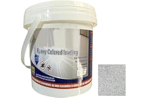 Epoxy Floor Paint, Self Levelling Epoxy Sand Floor Paint, High Gloss Marble Effect Epoxys Floors Coating, Quick Dry Waterproo