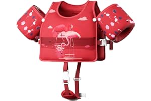 TOBSABPX Toddler Swim Vest, Toddler Floaties Fit 20-66LBS, Swim Vest for Toddlers Learning to Swim, Puddle Kids Jumper with Adjustable Strap, Swim Jacket Arm Floaties for Baby Boys Girls 1-7 Years Old