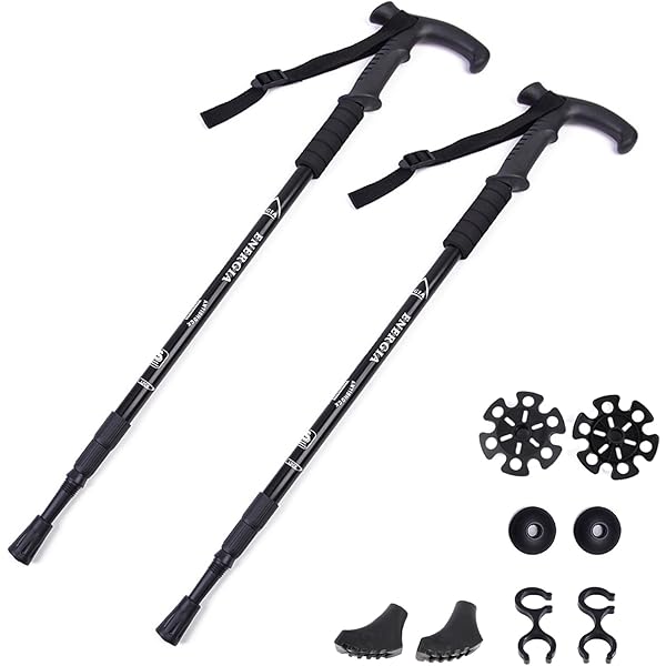 Survival Hiking Stick Rubber Walking Hiking Stick Accessories