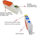F-INK 5 Color Empty Refillable Ink Cartridges for Canon PGI-550XL CLI-551XL view 3