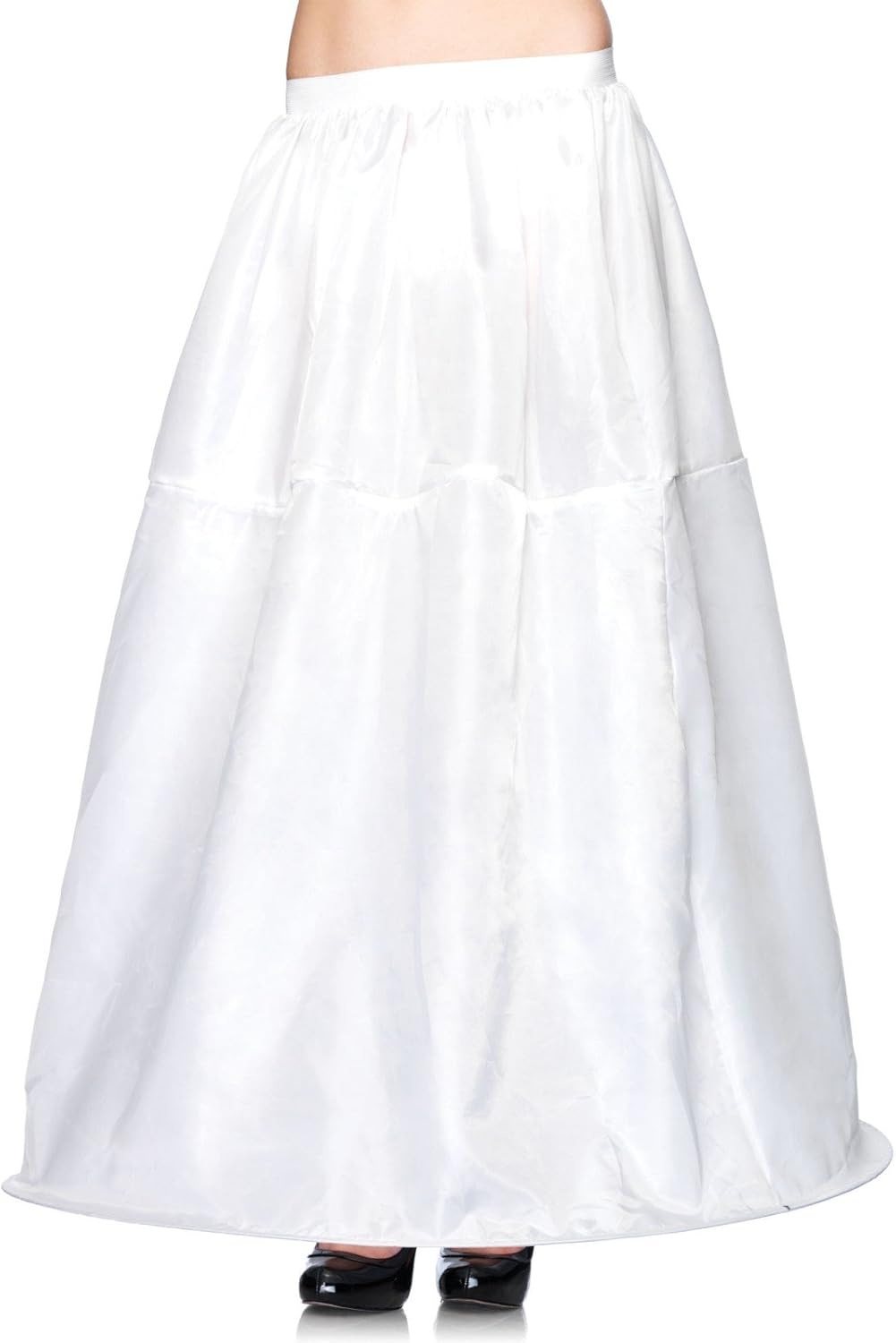 Leg Avenue Women's Long Hoop Skirt, White, One Size: Leg Avenue: Clothing
