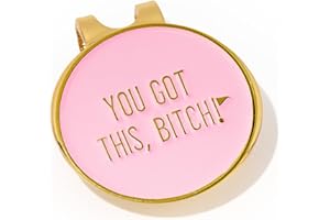 Birdie Girl Women's Golf Ball Marker Hat Clip, Magnetic Golf Ball Marker, Golf Bag Accessories