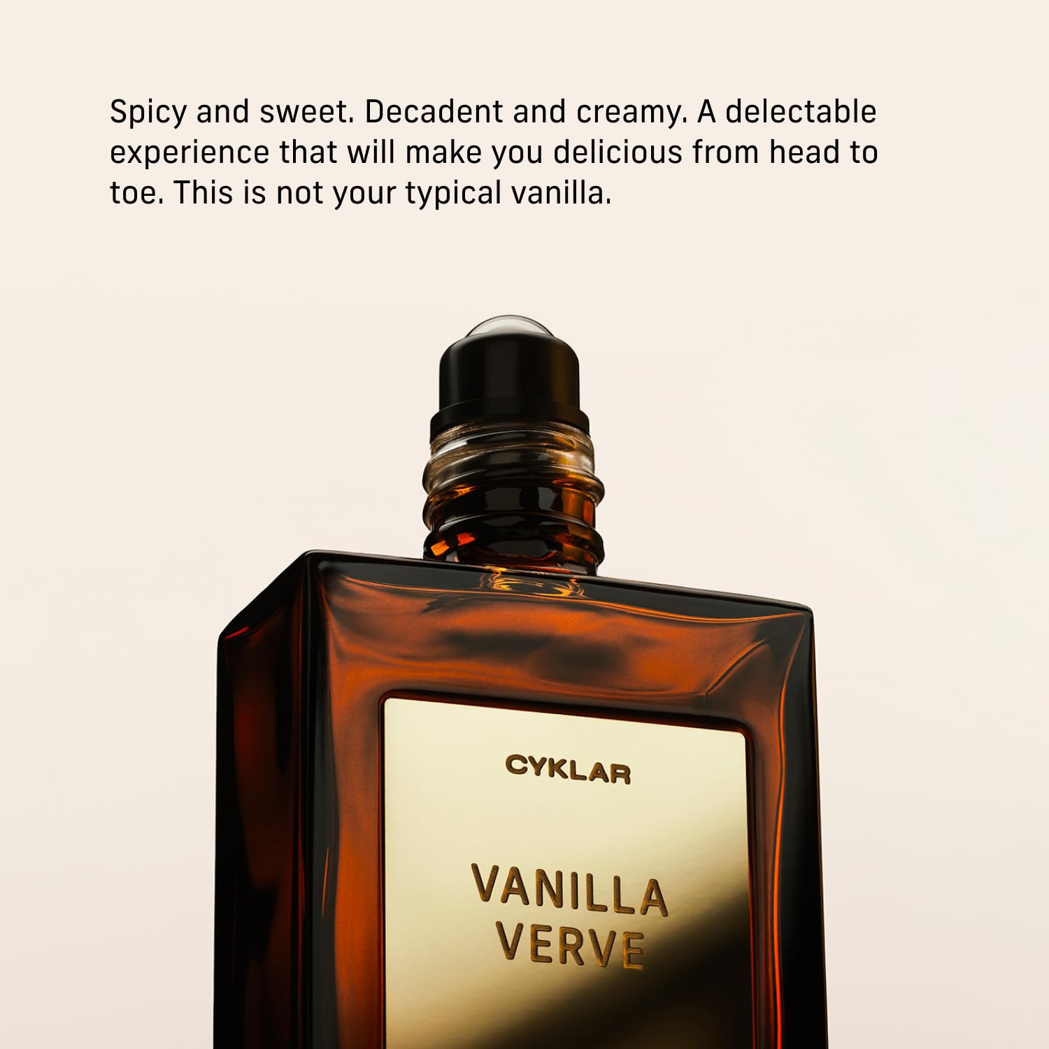 CYKLAR Perfume Oil Roll-On. Travel-Friendly Vanilla Verve Fragrance with Vanilla, Bergamot, and Amber Notes. Long-Lasting Essential Oil Parfum for Women and Men. 0.5 Fl Oz Scented Rollerball Bottle