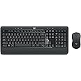 Logitech MK540 Advanced Wireless Keyboard and Mouse Combo for Windows, 2.4 GHz Unifying USB-Receiver, Multimedia Hotkeys, 3-Y