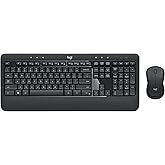 Logitech MK540 Advanced Wireless Keyboard and Mouse Combo for Windows, 2.4 GHz Unifying USB-Receiver, Multimedia Hotkeys, 3-Year Battery Life, for PC, Laptop