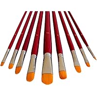 Lasurpinsel Set 3-teilig - Künstlerpinsel 60mm 40mm 20mm Grundierpinsel