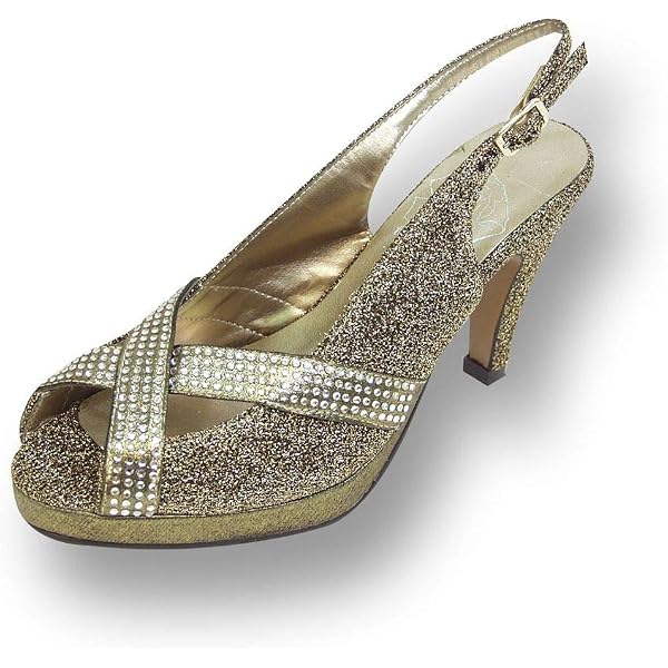 Floral Natalie Women's Wide Width Slingback Pumps – Low Cuban Heel, Adjustable Buckle