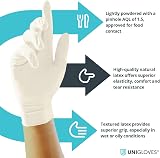 Unigloves Unicare Latex Disposable Gloves Small Natural 100s GS0022 view 3