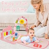 Aomig Baby Play Mat Piano Gym with Music Lights Detachable Toys 76 x 56 cm view 7