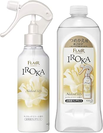 Amazon まとめ買い フレアフレグランス 衣料用ミスト Iroka イロカ ミスト ネイキッドリリー本体 0ml 詰め替え用385ml フレアフレグランス ドラッグストア