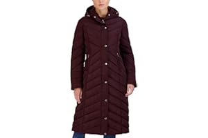 Madden Girl Womens Maxi Puffer Winter Coats - Long Quilted Jackets for Women Weather Resistant Puffer Parka Hooded Jacket