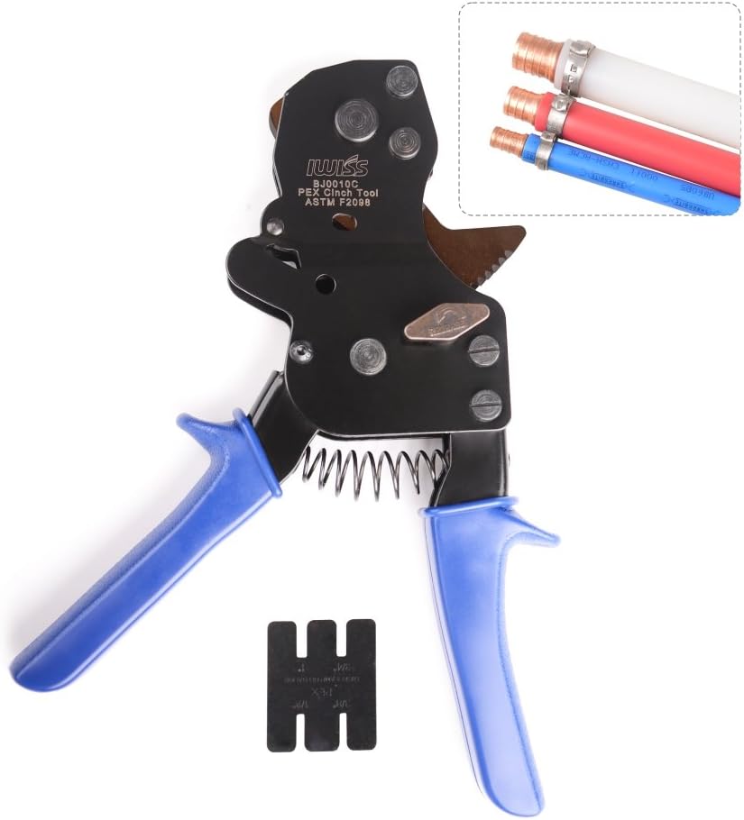 IWISS Rachet PEX Pipe Cinch Tools for Stainless Steel Clamps Meet ASTM