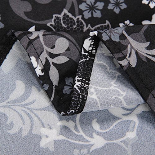 Summer Dress,Clearance! AgrinTol Women Casual Vintage Printing Bodycon Sleeveless Evening Party Prom Swing Dress (XXL, Black2)