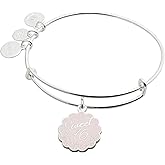 Alex and Ani 'Sweet 16' Charm Bangle - Expandable Bracelet for Women, Nickel-Free, Shiny Silver Finish, Ideal Gift Jewelry