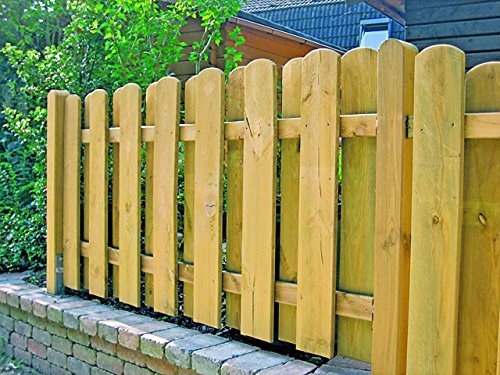 Unbekannt massiver Lattenzaun Sichtblende Lamellenzaun Kreta B180 x H180 cm - 10er Pack – Bild 4