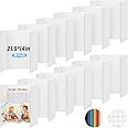 BXIHUR 12 Pcs Trifold Poster Board, 21.5x14 inches Small White Poster Board Comes with Sticky Accessories, Corrugated Presentation Boards, Display Board for School Projects, Business Presentations