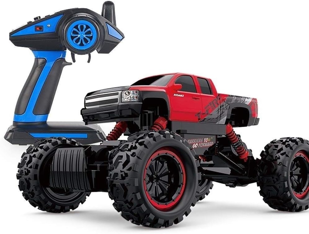 big red rc truck