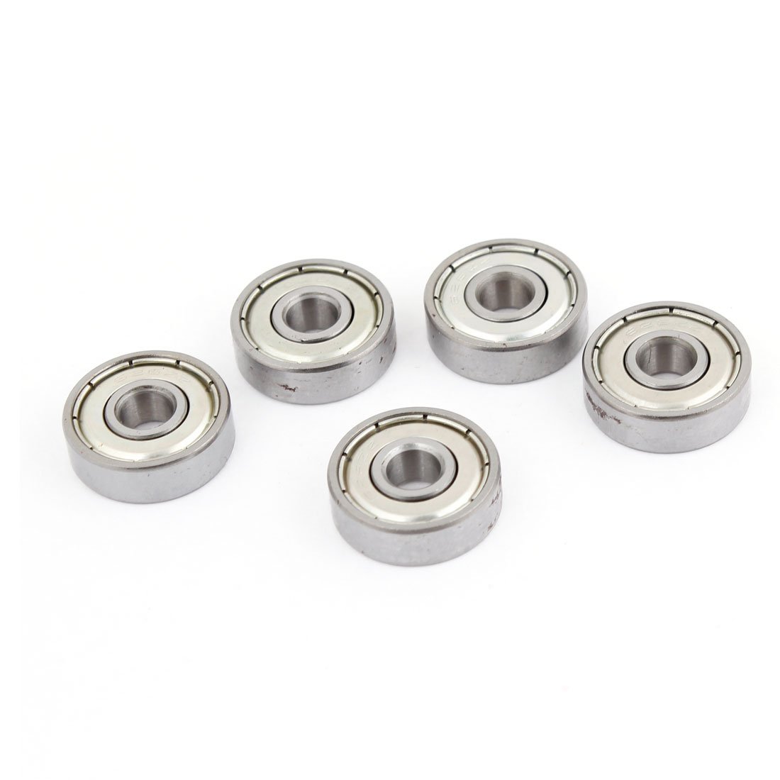 sourcing map 626ZZ Deep Groove Ball Bearing 6x19x6mm Double Shielded Chrome Steel Bearings 5-Pack