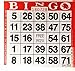 1 on Red Bingo Paper Cards - 500 cards per pack primary