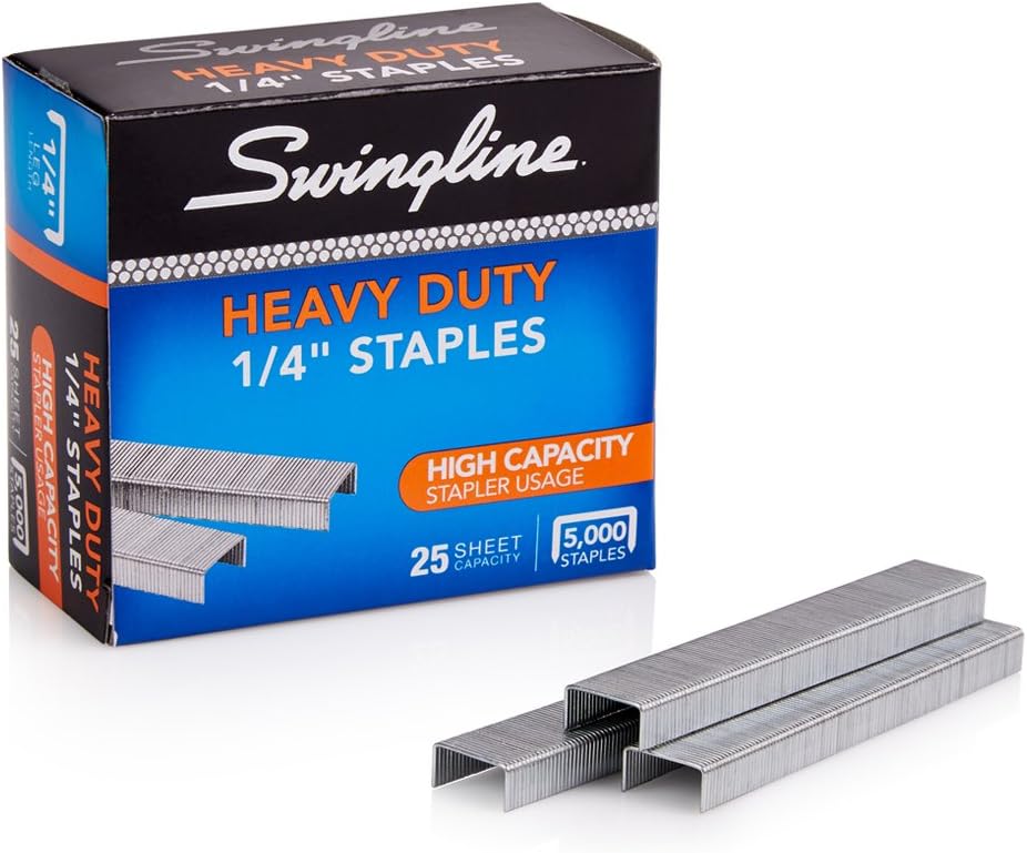 Swingline S.F. 39 Heavy Duty Staples, 0.25 Inch Leg Length, 25 Sheet