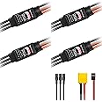 HAWK'S WORK Brushless ESC, Super Light & Small Size 20A Electric Speed Controller with 5V1A BEC for Multi-Rotor Drone RC Airplane (4 Pack)