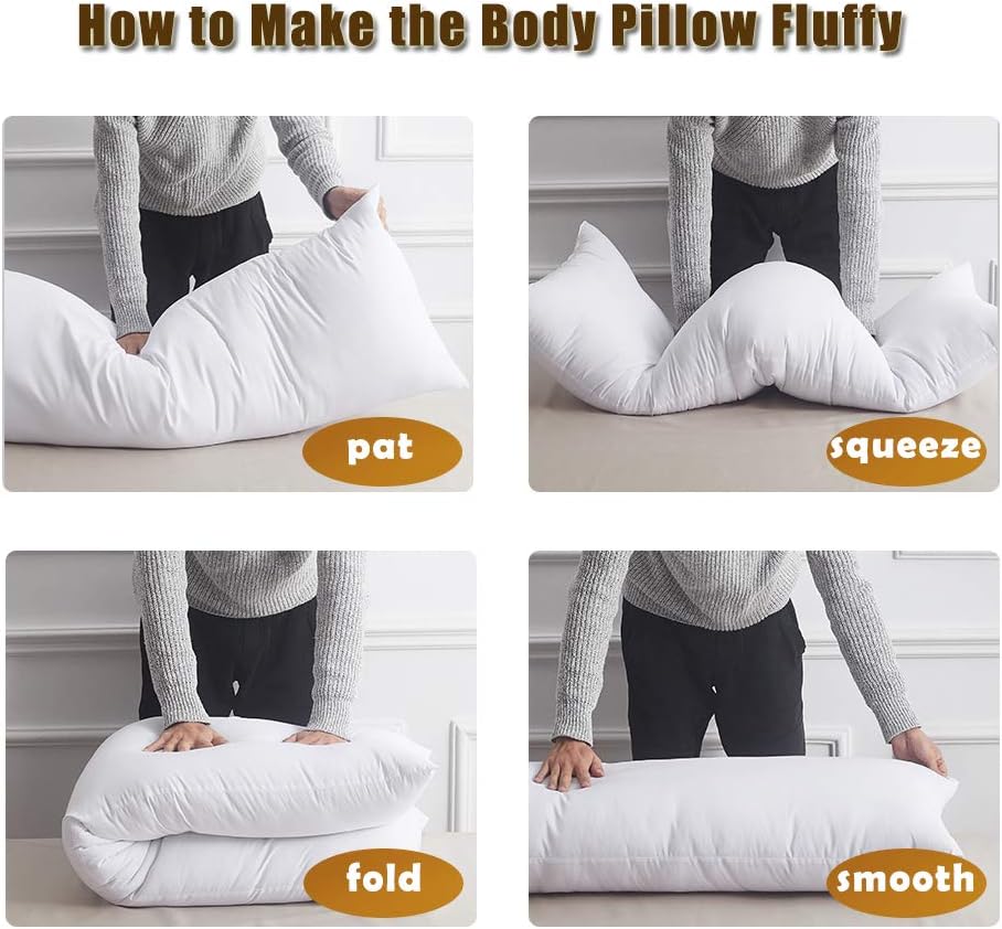 Decroom Full Body Pillow Insert for Adults,Soft Long Hug Pillows for Bed with Mirofiber Filling,20-by-54 Inch: Kitchen & Dining