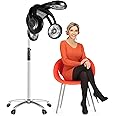 Salon Hair Color Processor,Independent 5 Bulbs Control,Salon Hair Dryer 0-176°F Temp Adjust,53.9-64.5in Height Adjust,4-in-1 Salon Perm Machine 110v 1400w,Black